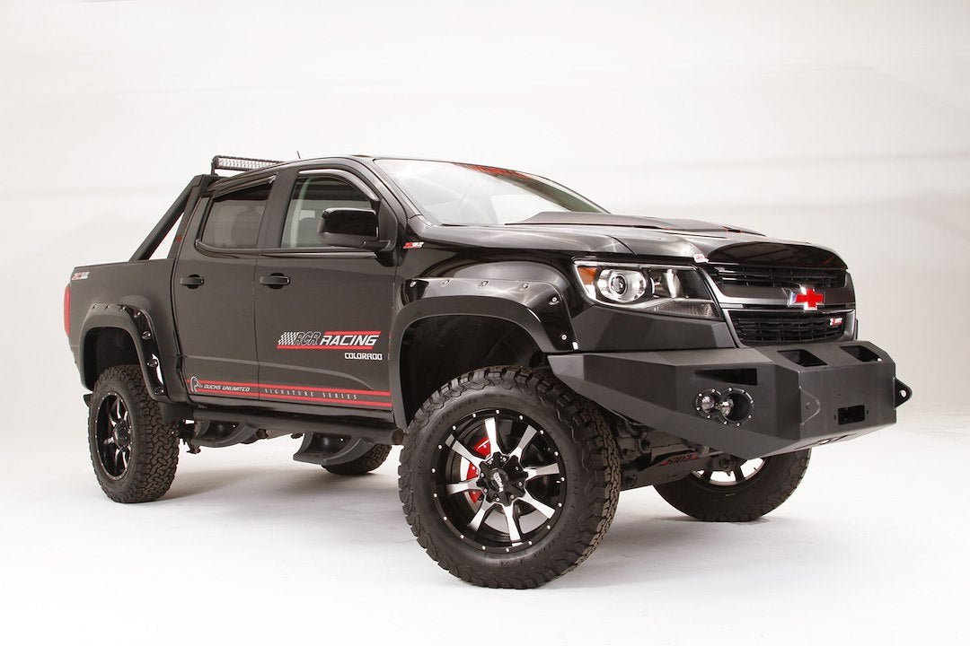 Fab Fours CC15 - H3351 - 1 Chevy Colorado 2015 - 2020 Premium Front Bumper Winch Ready No Guard - Rugged Truck Gear