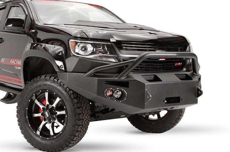 Fab Fours CC15-H3352-1 Chevy Colorado 2015-2020 Premium Front Bumper Winch Ready Pre-Runner Guard-BumperStock