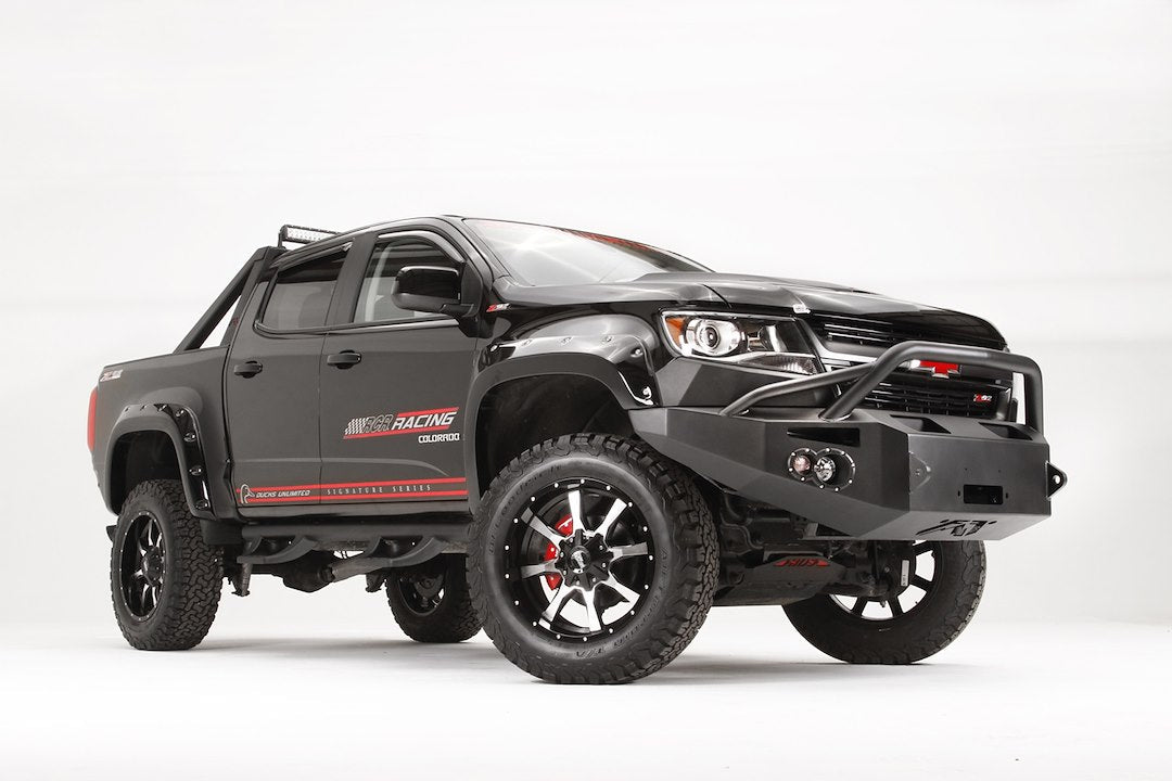 Fab Fours CC15 - H3352 - 1 Chevy Colorado 2015 - 2020 Premium Front Bumper Winch Ready Pre - Runner Guard - Rugged Truck Gear