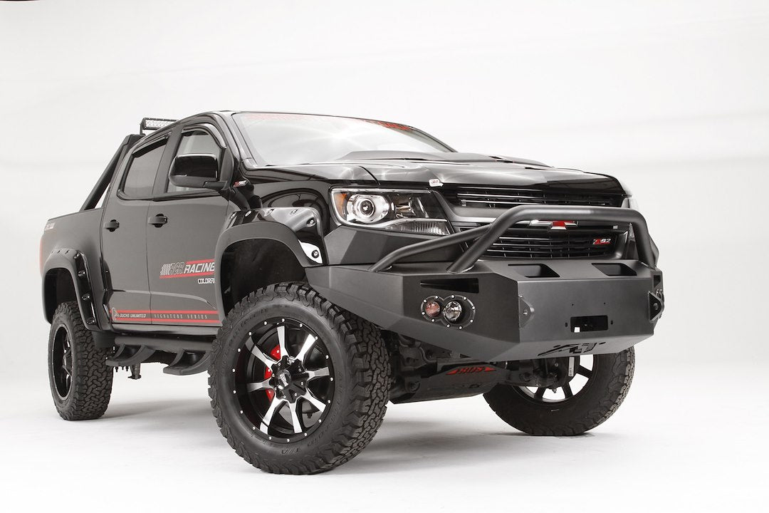 Fab Fours CC15 - H3352 - 1 Chevy Colorado 2015 - 2020 Premium Front Bumper Winch Ready Pre - Runner Guard - Rugged Truck Gear
