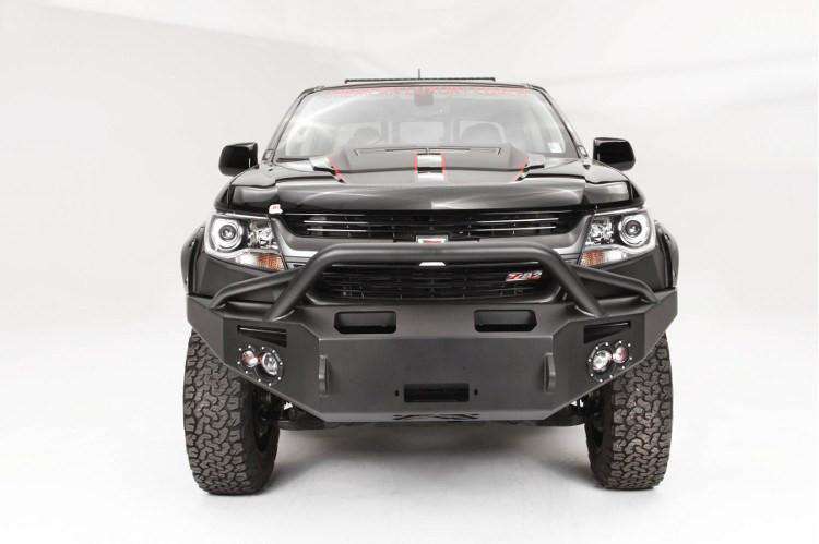Fab Fours CC15 - H3352 - 1 Chevy Colorado 2015 - 2020 Premium Front Bumper Winch Ready Pre - Runner Guard - Rugged Truck Gear