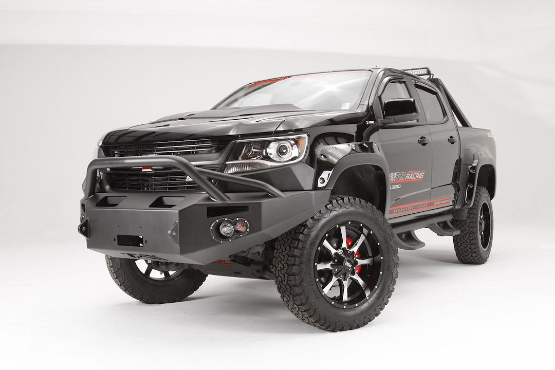 Fab Fours CC15 - H3352 - 1 Chevy Colorado 2015 - 2020 Premium Front Bumper Winch Ready Pre - Runner Guard - Rugged Truck Gear