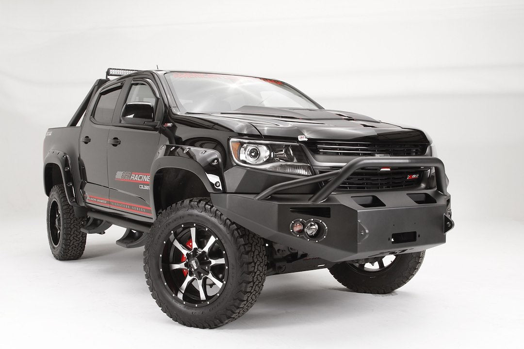 Fab Fours CC15 - H3352 - 1 Chevy Colorado 2015 - 2020 Premium Front Bumper Winch Ready Pre - Runner Guard - Rugged Truck Gear