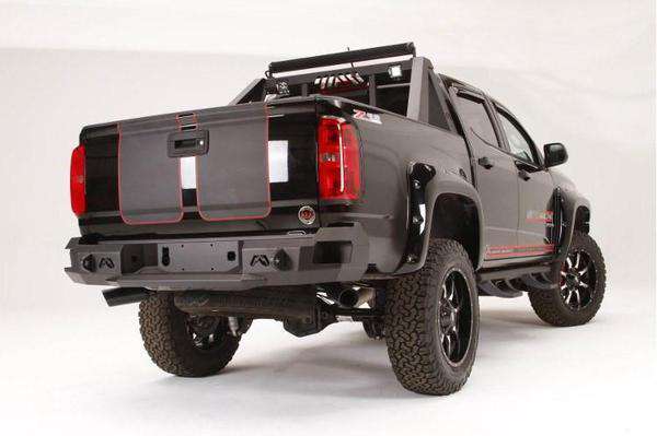 Fab Fours CC15 - W3350 - 1 Chevy Colorado 2015 - 2022 Premium Rear Bumper - Rugged Truck Gear