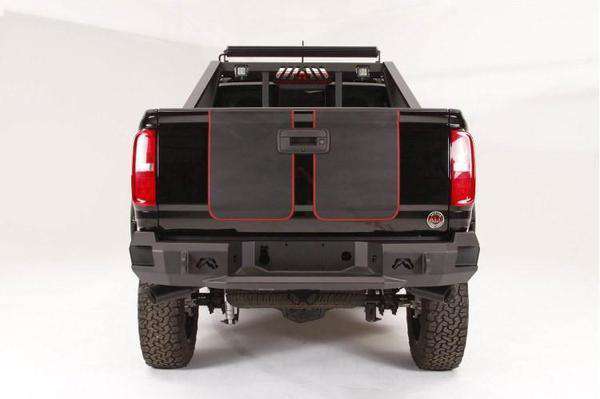 Fab Fours CC15 - W3350 - 1 GMC Canyon 2015 - 2022 Premium Rear Bumper - Rugged Truck Gear