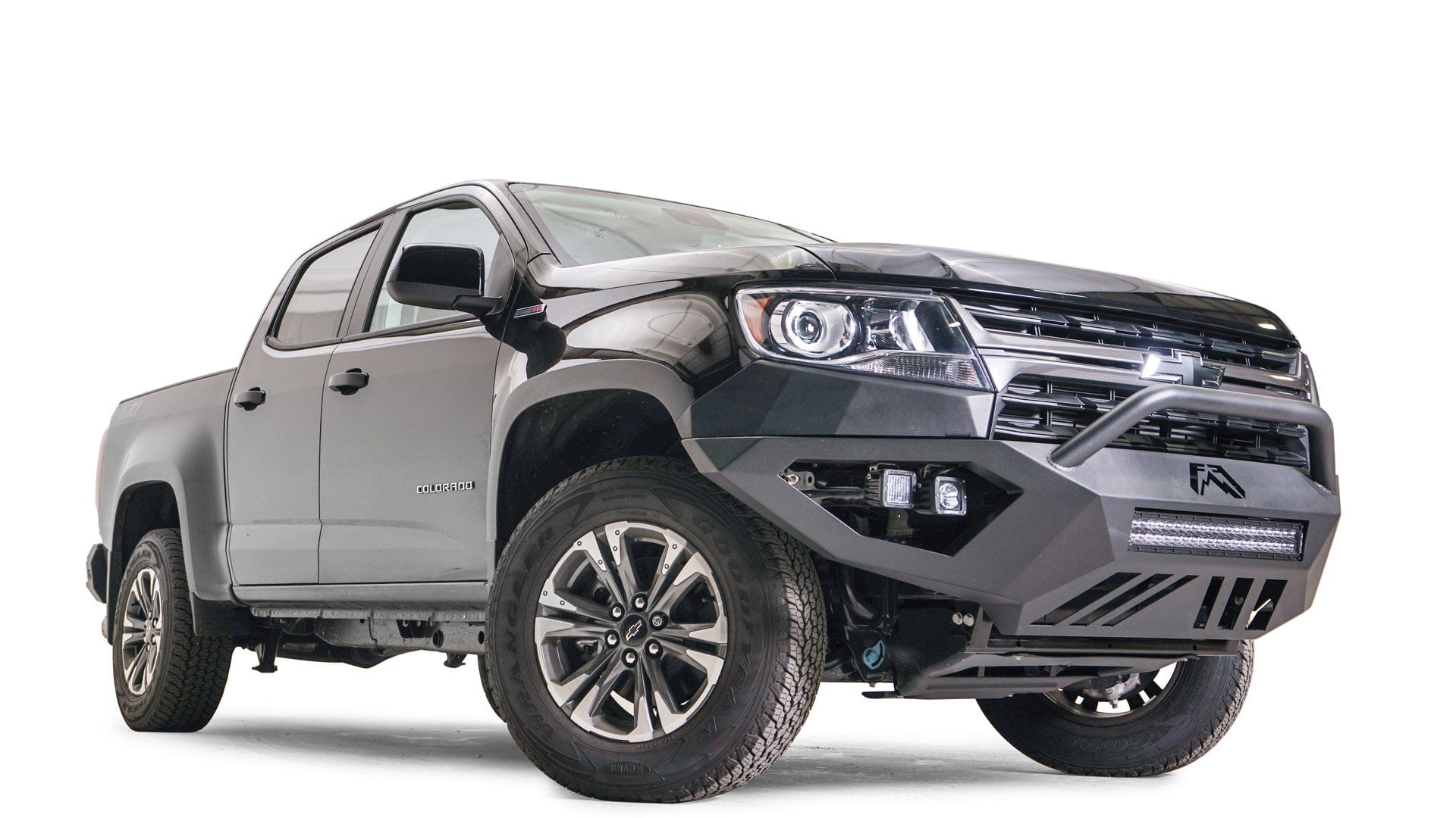Fab Fours CC21 - D5152 - 1 Chevy Colorado 2021 - 2022 Vengeance Front Bumper Pre - Runner Guard - Rugged Truck Gear