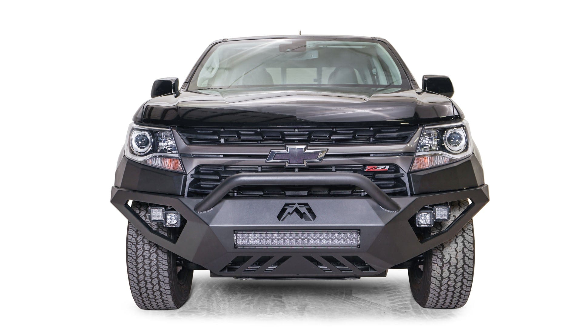 Fab Fours CC21 - D5152 - 1 Chevy Colorado 2021 - 2022 Vengeance Front Bumper Pre - Runner Guard - Rugged Truck Gear