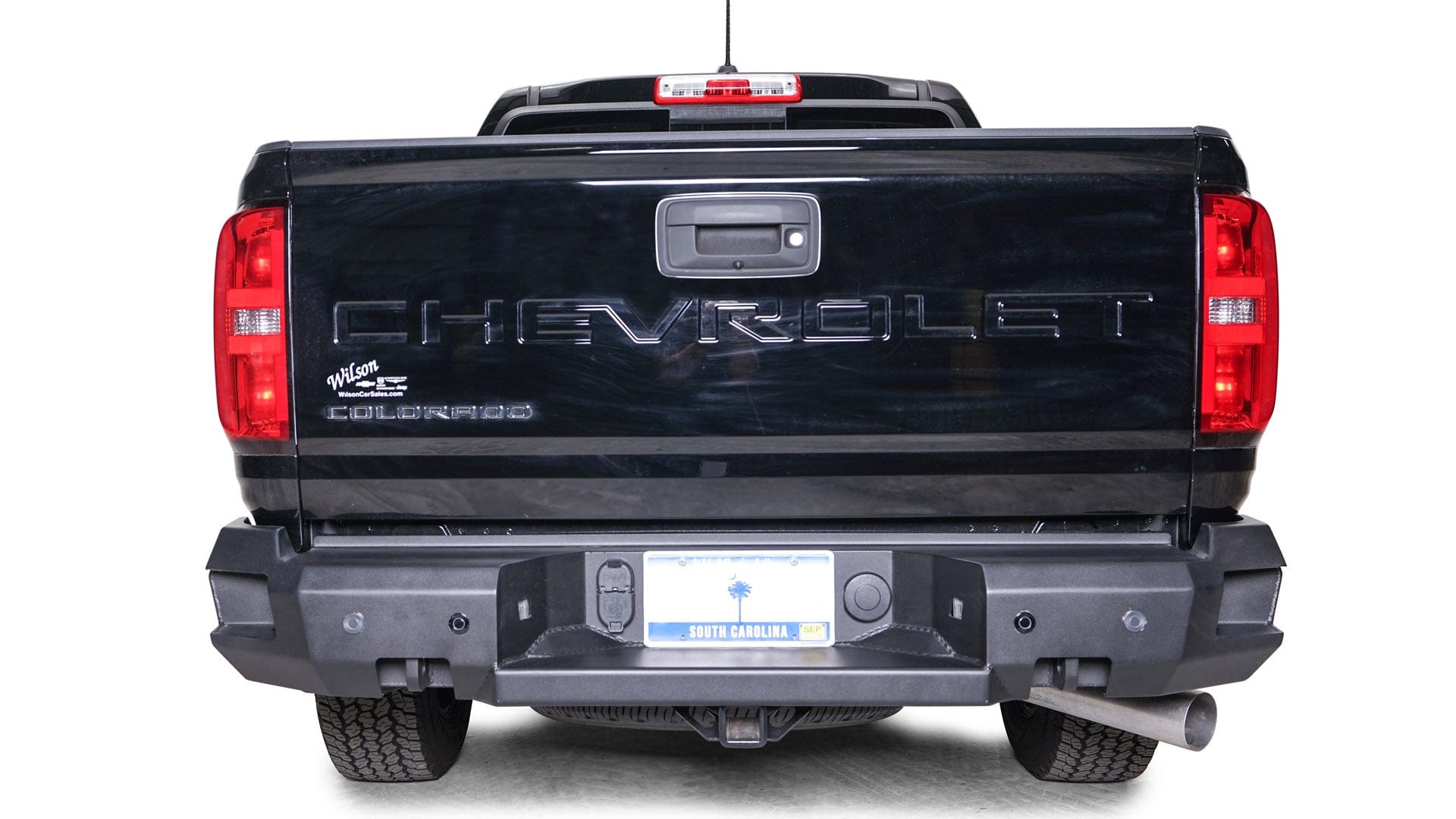 Fab Fours CC21 - W3351 - 1 Chevy Colorado 2021 - 2023 Premium Sensor Rear Bumper - Rugged Truck Gear