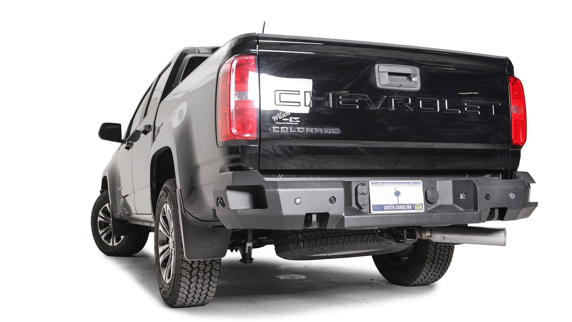 Fab Fours CC21 - W3351 - 1 Chevy Colorado 2021 - 2023 Premium Sensor Rear Bumper - Rugged Truck Gear