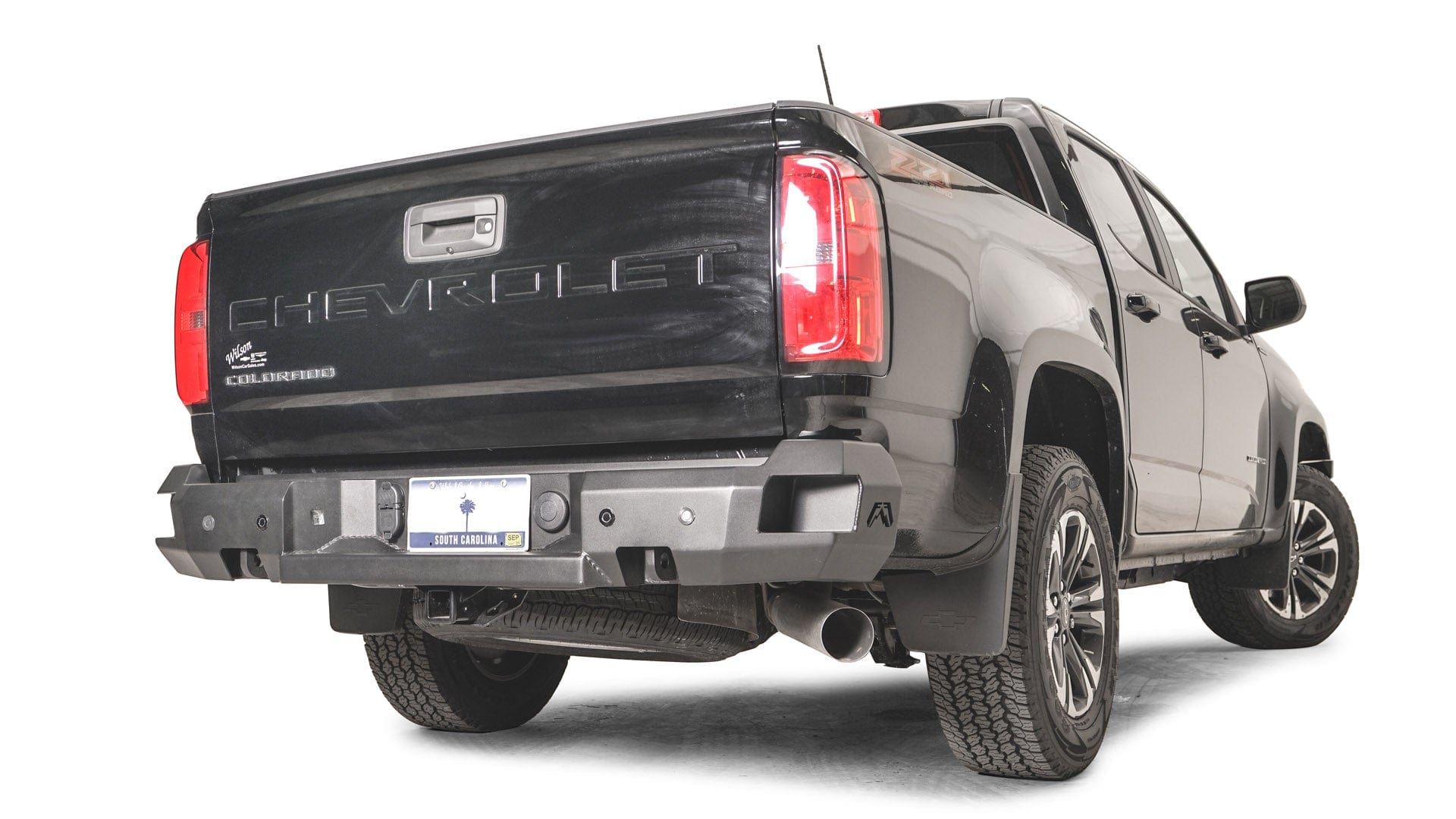 Fab Fours CC21 - W3351 - 1 Chevy Colorado 2021 - 2023 Premium Sensor Rear Bumper - Rugged Truck Gear