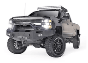 Fab Fours CH05 - A1352 - 1 2003 - 2007 Chevy Silverado 2500/3500 HD Premium Front Bumper Winch Ready Pre - Runner Guard - Rugged Truck Gear