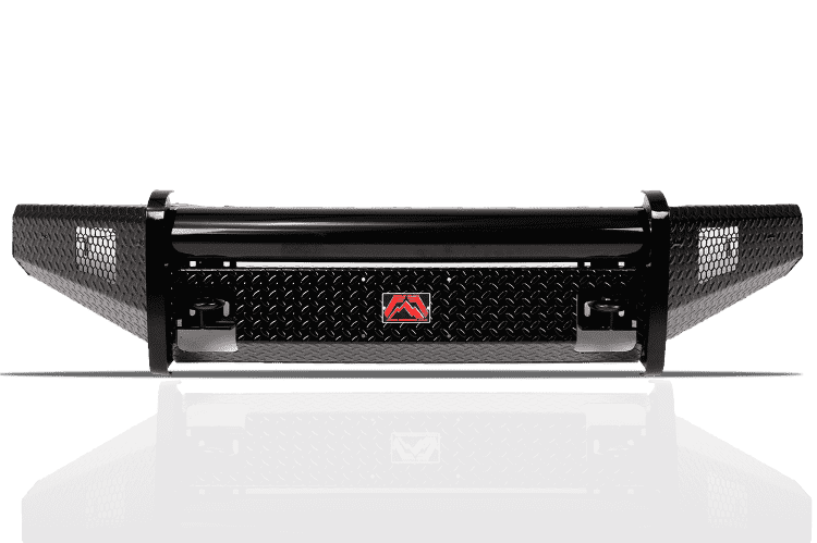 Fab Fours CH08 - S2061 - 1 Chevy Silverado 2500/3500 HD 2007.5 - 2010 Black Steel Front Bumper No Guard - Rugged Truck Gear
