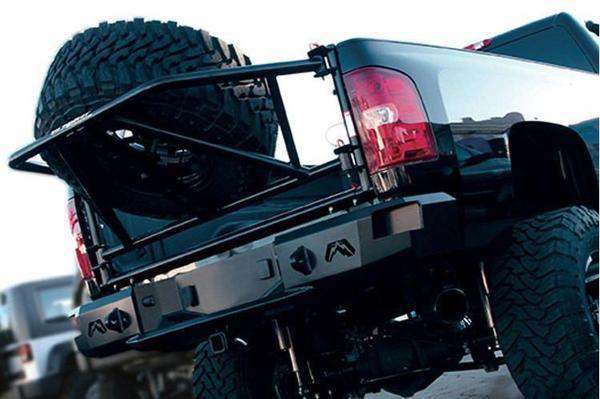 Fab Fours CH08 - W1450 - 1 Chevy Silverado 2500/3500 HD 2007.5 - 2010 Premium Non - Sensor Rear Bumper - Rugged Truck Gear