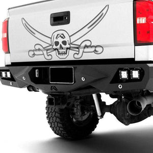 Fab Fours CH11-E2151-1 Chevy Silverado 2500/3500 HD 2011-2014 Vengeance Rear Bumper-BumperStock