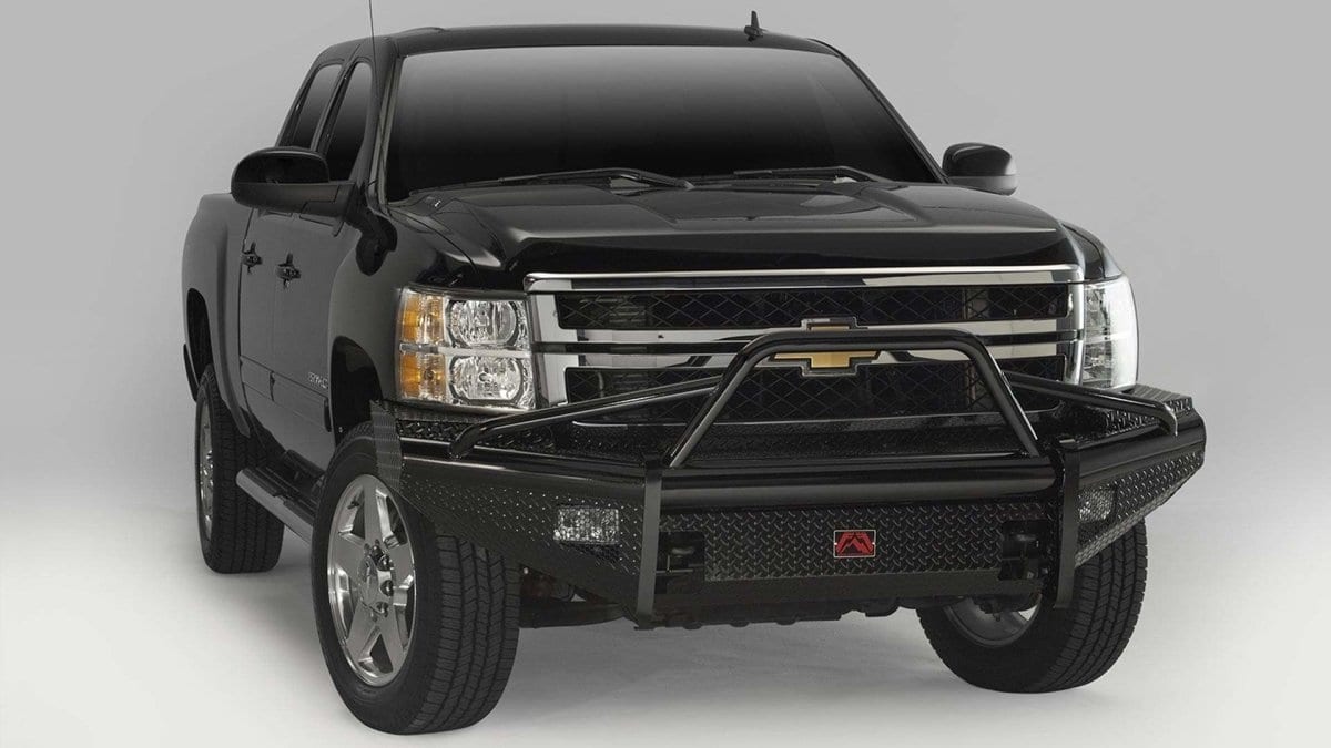 Fab Fours CH11 - S2762 - 1 Chevy Silverado 2500/3500 2011 - 2014 Black Steel Front Bumper Pre - Runner Guard - Rugged Truck Gear