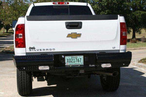 Fab Fours CH11-T2150-1 Chevy Silverado 2500/3500 HD 2011-2014 Black Steel Rear Bumper-BumperStock