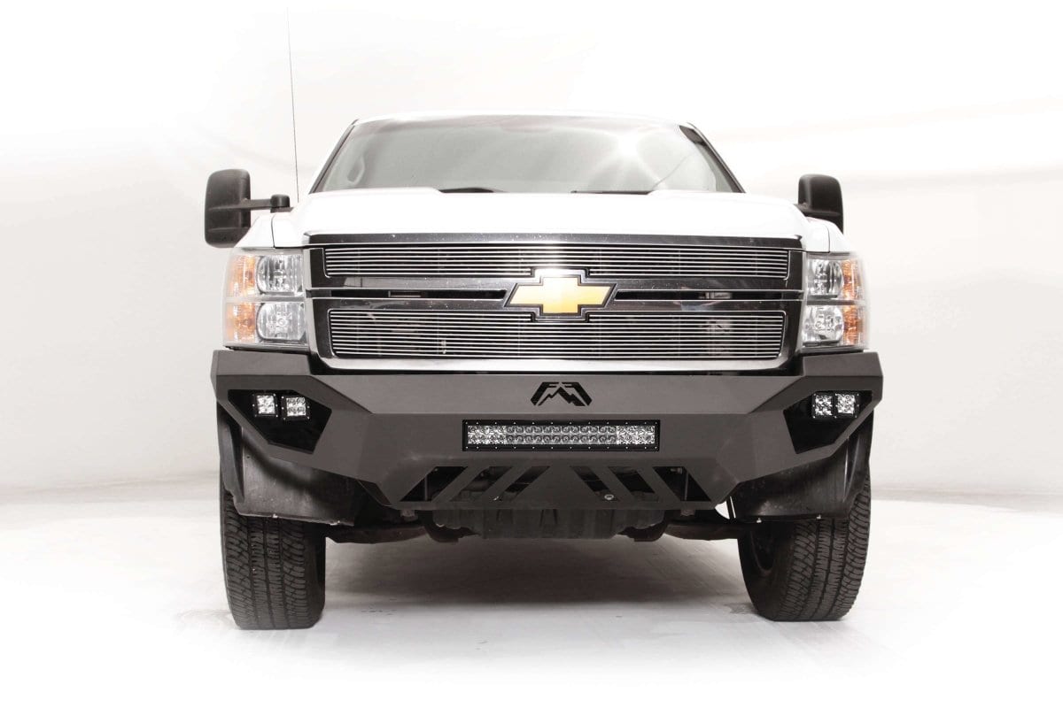 Fab Fours CH11 - V2751 - 1 Chevy Silverado 2500/3500 HD 2011 - 2014 Vengeance Front Bumper No Guard - Rugged Truck Gear