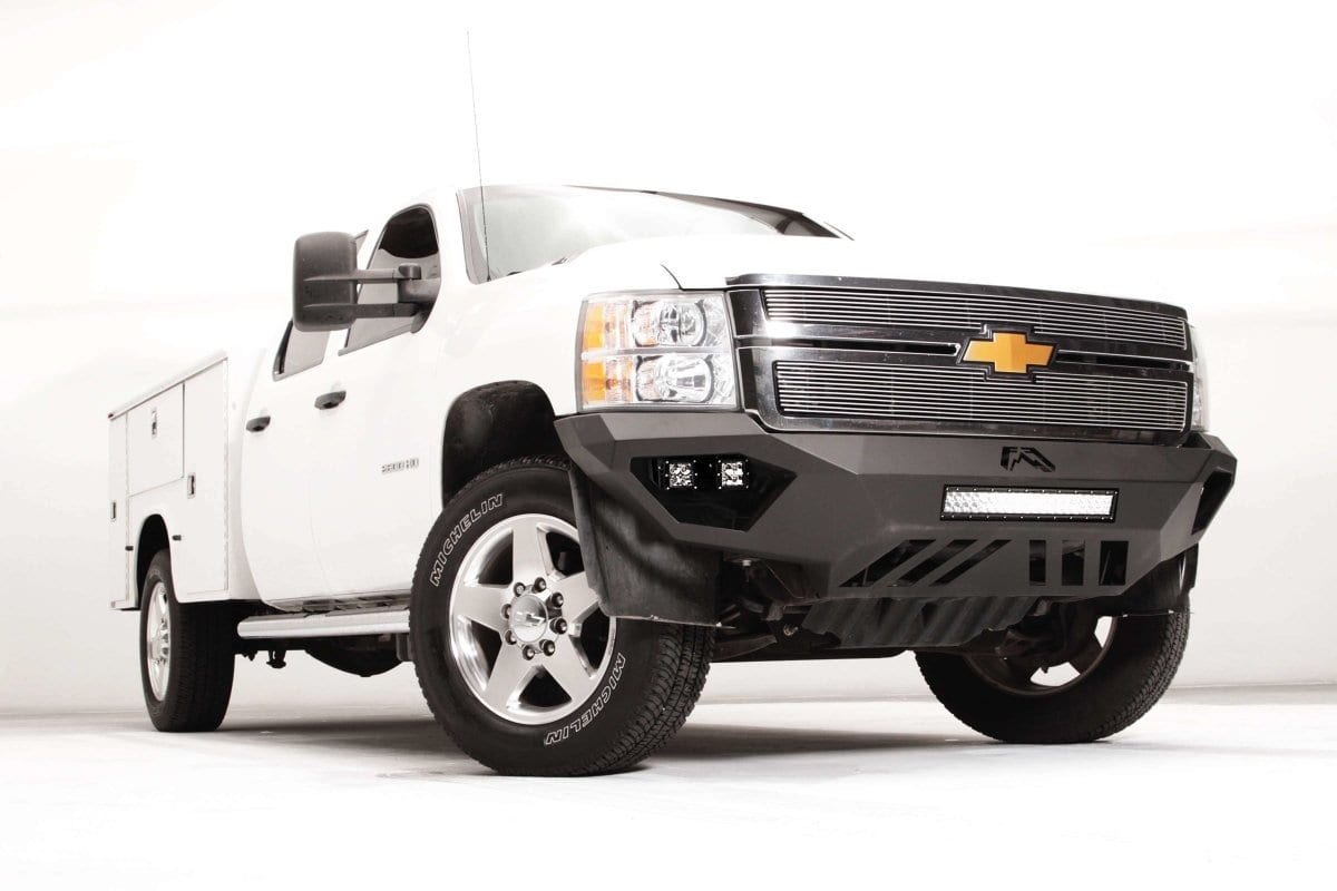 Fab Fours CH11 - V2751 - 1 Chevy Silverado 2500/3500 HD 2011 - 2014 Vengeance Front Bumper No Guard - Rugged Truck Gear