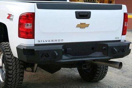 Fab Fours CH11-W2150-1 Chevy Silverado 2500/3500 HD 2011-2014 Premium Rear Bumper Non-Sensor-BumperStock