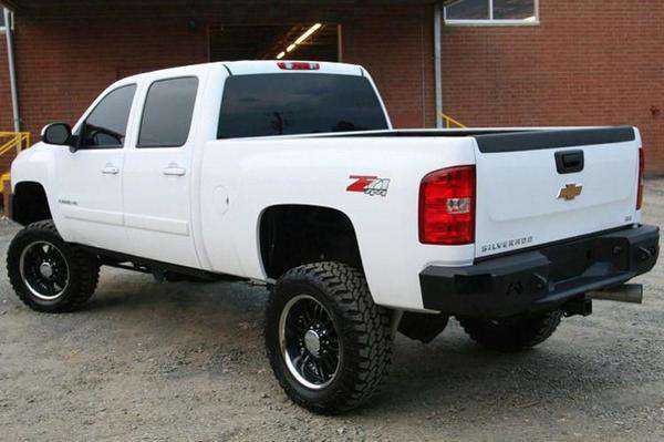 Fab Fours CH11 - W2150 - 1 Chevy Silverado 2500/3500 HD 2011 - 2014 Premium Rear Bumper Non - Sensor - Rugged Truck Gear