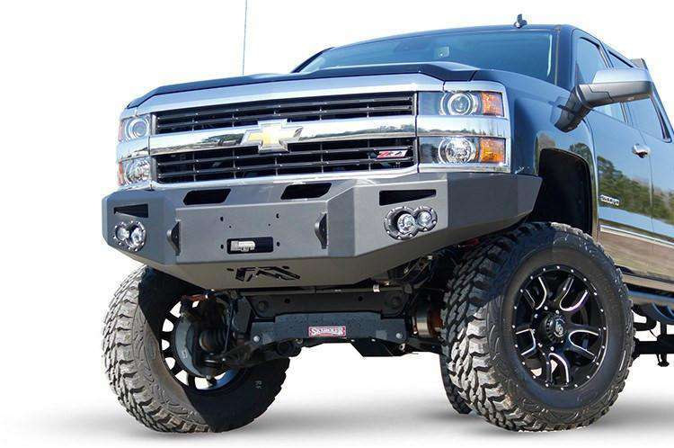 Fab Fours CH14 - A3051 - 1 2015 - 2019 Chevy Silverado 2500/3500 HD Premium Front Winch Bumper No Guard - Rugged Truck Gear