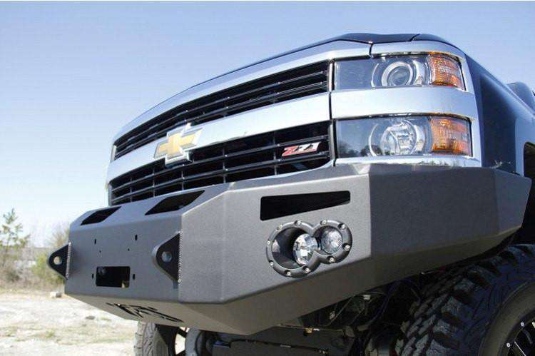 Fab Fours CH14 - A3051 - 1 2015 - 2019 Chevy Silverado 2500/3500 HD Premium Front Winch Bumper No Guard - Rugged Truck Gear