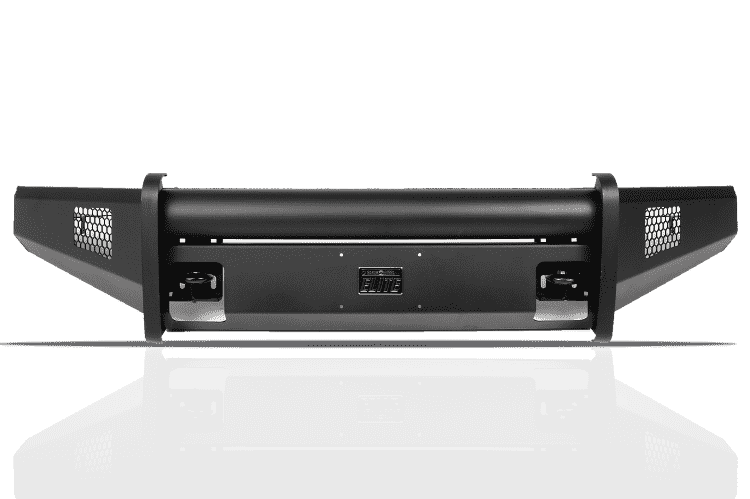Fab Fours CH14 - Q3061 - 1 2015 - 2019 Chevy Silverado 2500/3500 HD Black Steel Elite Front Bumper No Guard - Rugged Truck Gear