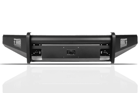 Fab Fours CH14 - Q3061 - 1 2015 - 2019 Chevy Silverado 2500/3500 HD Black Steel Elite Front Bumper No Guard - Rugged Truck Gear
