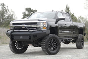 Fab Fours CH14 - Q3062 - 1 2015 - 2019 Chevy Silverado 2500/3500 HD Black Steel Elite Front Bumper Pre - Runner Guard - Rugged Truck Gear
