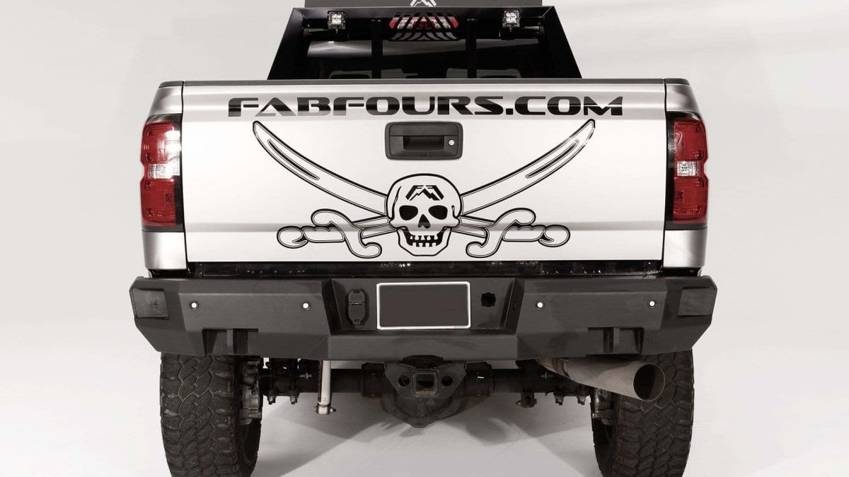 Fab Fours CH14 - W3051 - 1 Chevy Silverado 2500/3500 HD 2015 - 2019 Premium Sensor Rear Bumper - Rugged Truck Gear