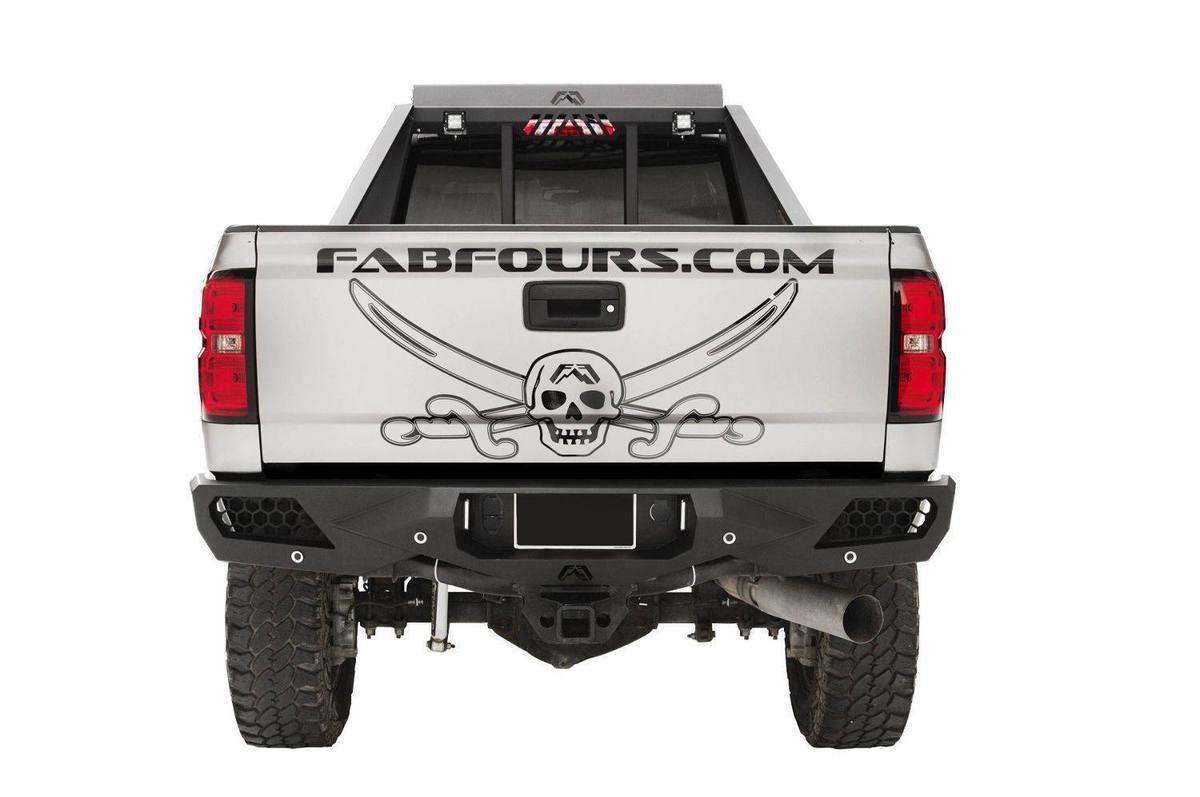 Fab Fours CH15 - E3051 - 1 Chevy Silverado 2500/3500 HD 2015 - 2019 Vengeance Rear Bumper - Rugged Truck Gear