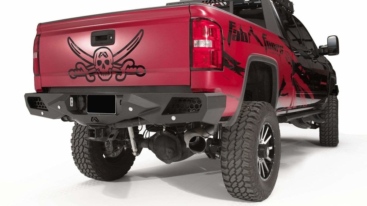 Fab Fours CH15 - E3051 - 1 GMC Sierra 2500/3500 HD 2015 - 2019 Vengeance Rear Bumper - Rugged Truck Gear