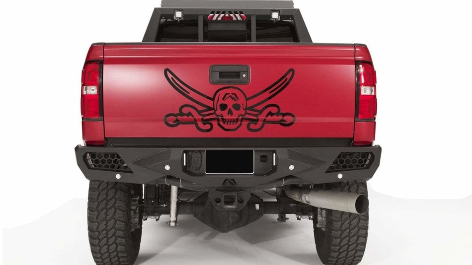 Fab Fours CH15 - E3051 - 1 GMC Sierra 2500/3500 HD 2015 - 2019 Vengeance Rear Bumper - Rugged Truck Gear