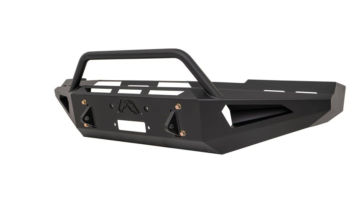 Fab Fours CH15 - RS3062 - 1 Chevy Silverado 2500/3500 HD 2015 - 2019 Red Steel Front Winch Bumper Pre - Runner Guard - Rugged Truck Gear