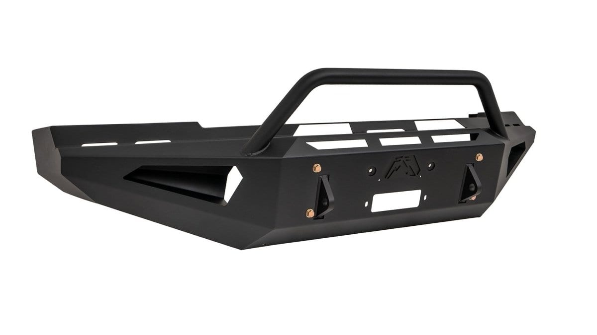 Fab Fours CH15 - RS3062 - 1 Chevy Silverado 2500/3500 HD 2015 - 2019 Red Steel Front Winch Bumper Pre - Runner Guard - Rugged Truck Gear