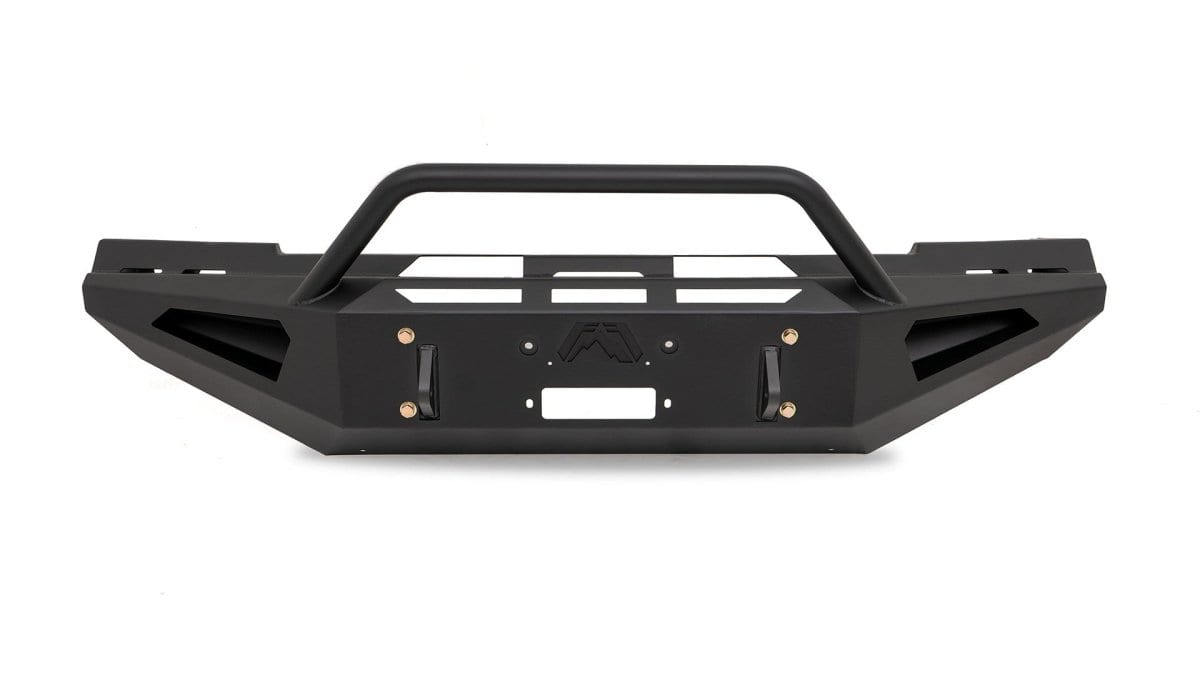 Fab Fours CH15 - RS3062 - 1 Chevy Silverado 2500/3500 HD 2015 - 2019 Red Steel Front Winch Bumper Pre - Runner Guard - Rugged Truck Gear