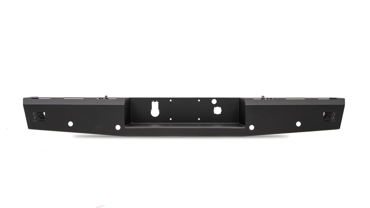Fab Fours CH15 - RT3050 - 1 GMC Sierra 2500/3500 HD 2015 - 2019 Red Steel Rear Bumper - Rugged Truck Gear