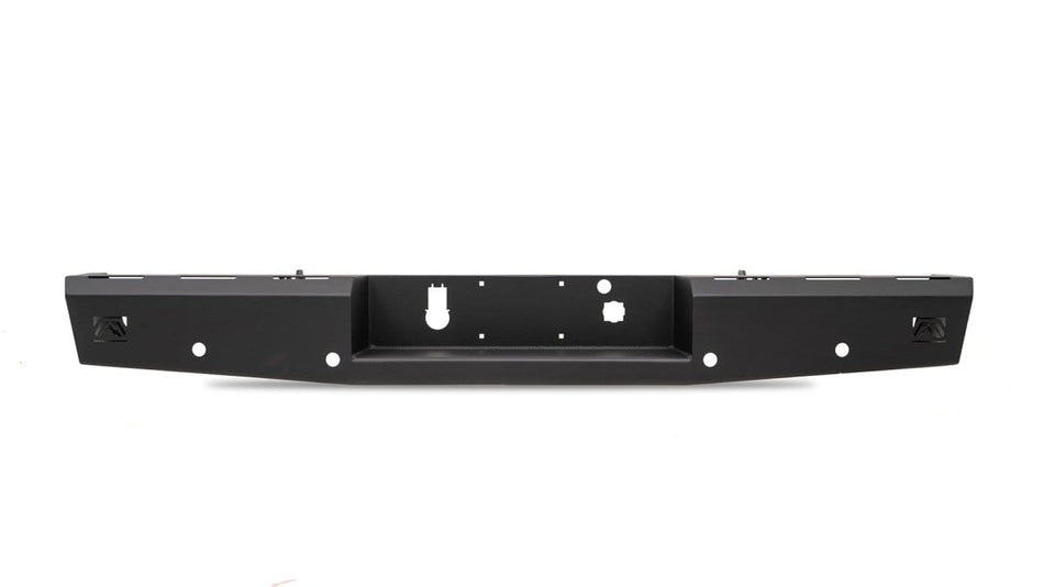 Fab Fours CH15 - RT3050 - 1 GMC Sierra 2500/3500 HD 2015 - 2019 Red Steel Rear Bumper - Rugged Truck Gear