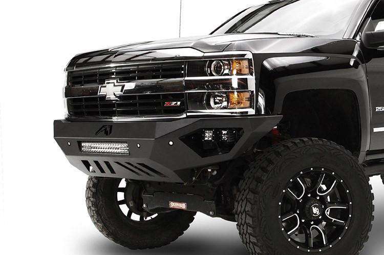 Fab Fours CH15 - V3051 - 1 Chevy Silverado 2500/3500 HD 2015 - 2019 Vengeance Front Bumper No Guard - Rugged Truck Gear