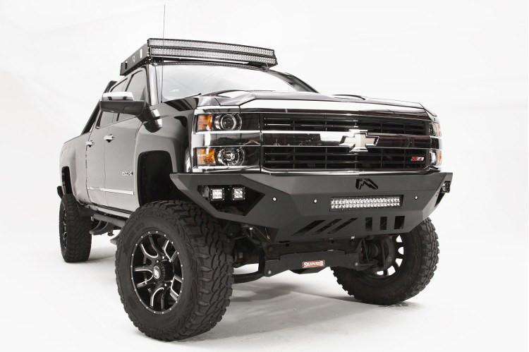 Fab Fours CH15 - V3051 - 1 Chevy Silverado 2500/3500 HD 2015 - 2019 Vengeance Front Bumper No Guard - Rugged Truck Gear