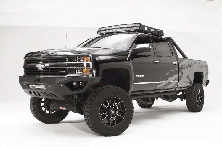 Fab Fours CH15 - V3051 - 1 Chevy Silverado 2500/3500 HD 2015 - 2019 Vengeance Front Bumper No Guard - Rugged Truck Gear