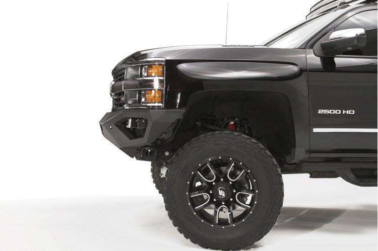 Fab Fours CH15 - V3051 - 1 Chevy Silverado 2500/3500 HD 2015 - 2019 Vengeance Front Bumper No Guard - Rugged Truck Gear