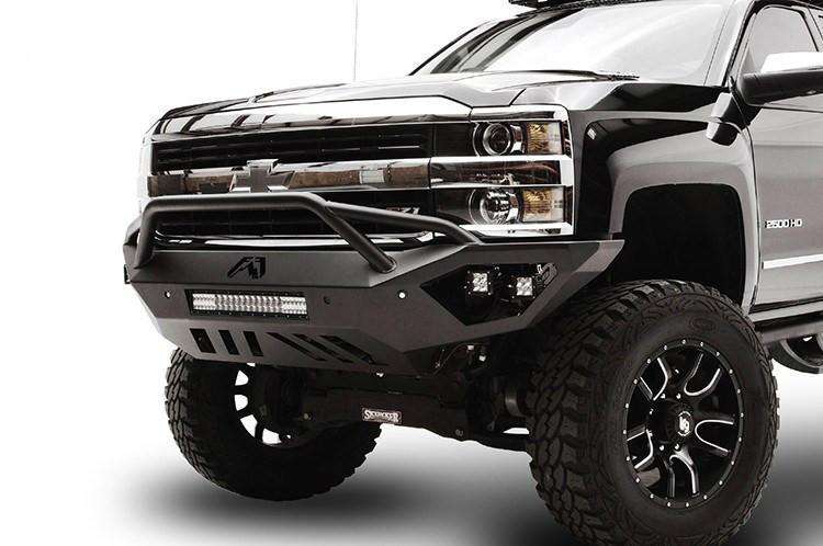 Fab Fours CH15 - V3052 - 1 Chevy Silverado 2500/3500 HD 2015 - 2019 Vengeance Front Bumper Pre - Runner Guard - Rugged Truck Gear