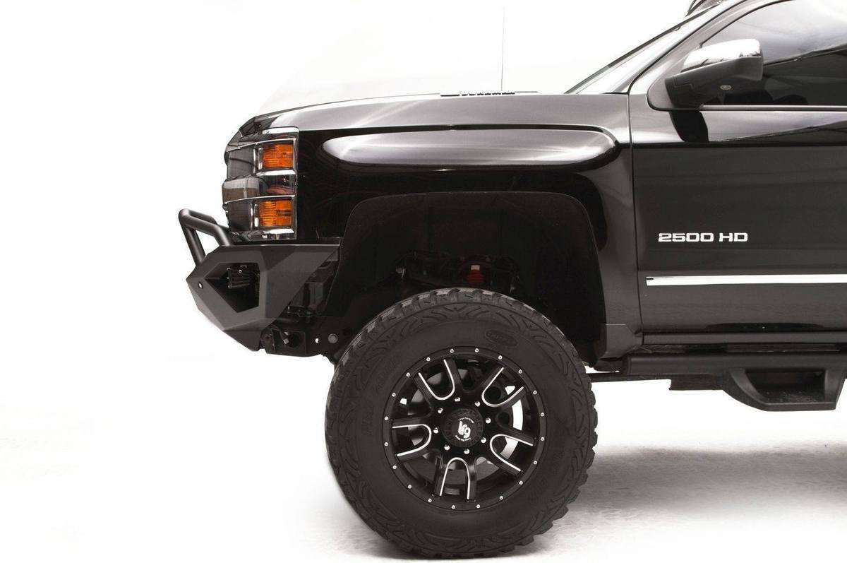 Fab Fours CH15 - V3052 - 1 Chevy Silverado 2500/3500 HD 2015 - 2019 Vengeance Front Bumper Pre - Runner Guard - Rugged Truck Gear