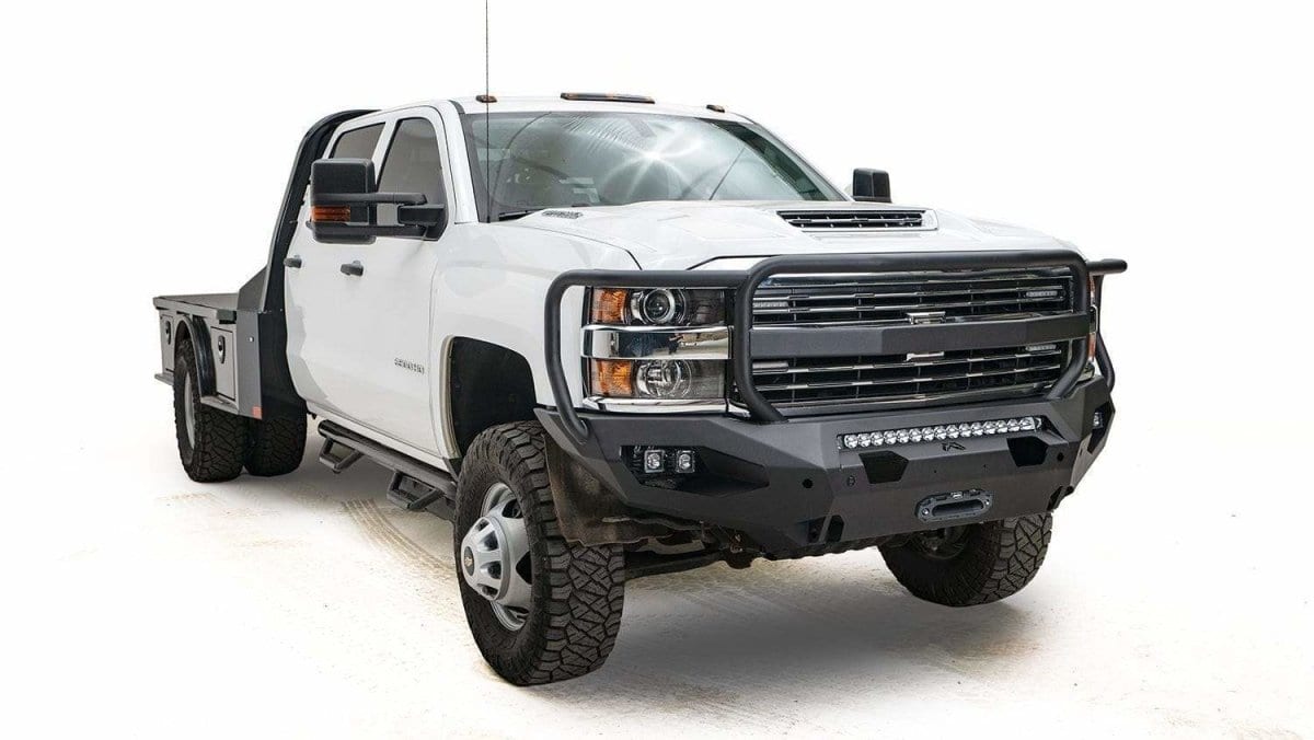 Fab Fours CH15 - X2750 - 1 2015 - 2019 Chevy Silverado 2500/3500 HD Matrix Front Bumper Winch Ready Full Guard - Rugged Truck Gear