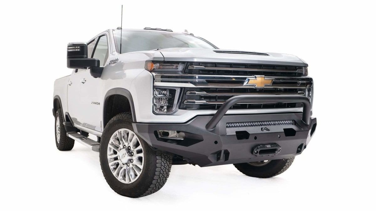 Fab Fours CH15 - X2752 - 1 2015 - 2019 Chevy Silverado 2500/3500 HD Matrix Front Bumper Winch Ready Pre - Runner Guard - Rugged Truck Gear