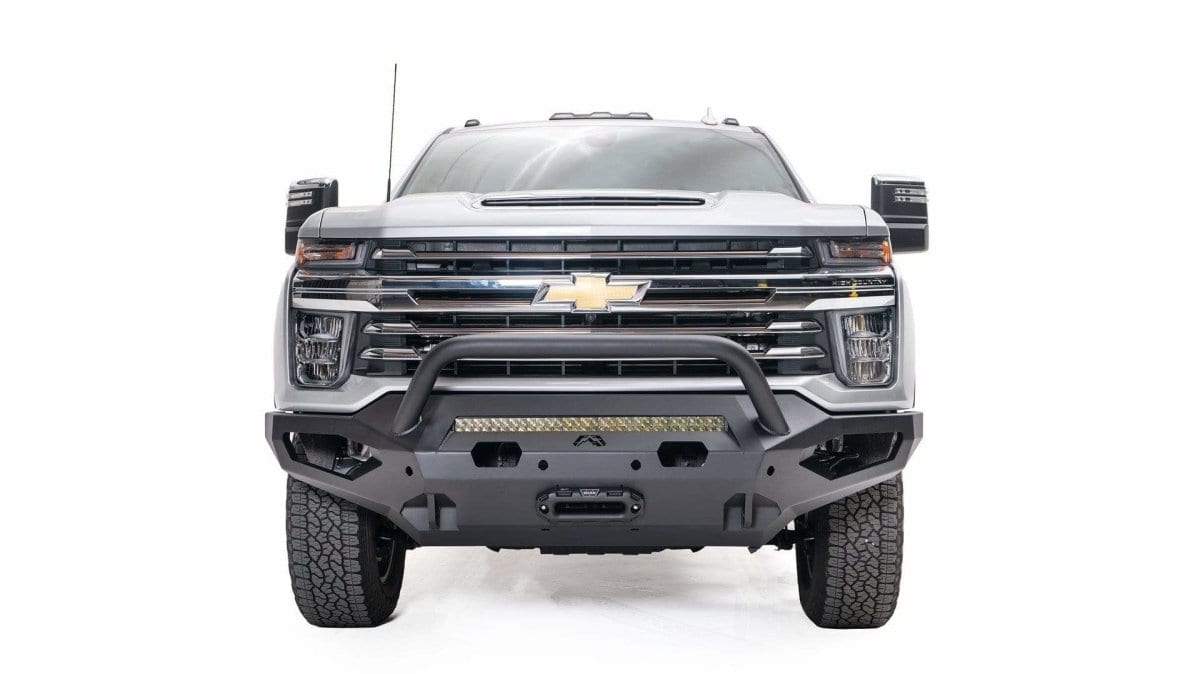 Fab Fours CH15 - X2752 - 1 2015 - 2019 Chevy Silverado 2500/3500 HD Matrix Front Bumper Winch Ready Pre - Runner Guard - Rugged Truck Gear