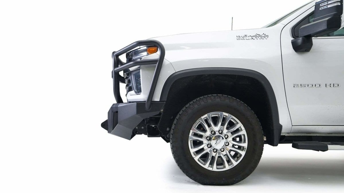 Fab Fours CH20 - A4950 - 1 2020 - 2023 Chevy Silverado 2500/3500 HD New Premium Front Bumper Winch Ready Full Guard - Rugged Truck Gear