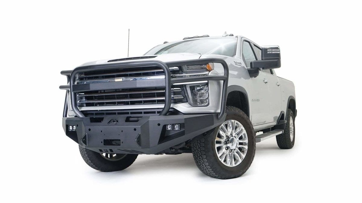 Fab Fours CH20 - A4950 - 1 2020 - 2023 Chevy Silverado 2500/3500 HD New Premium Front Bumper Winch Ready Full Guard - Rugged Truck Gear