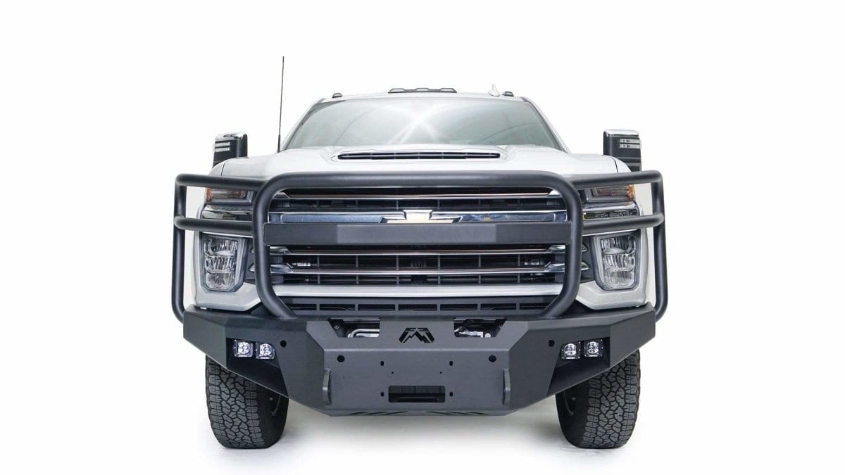 Fab Fours CH20 - A4950 - 1 2020 - 2023 Chevy Silverado 2500/3500 HD New Premium Front Bumper Winch Ready Full Guard - Rugged Truck Gear